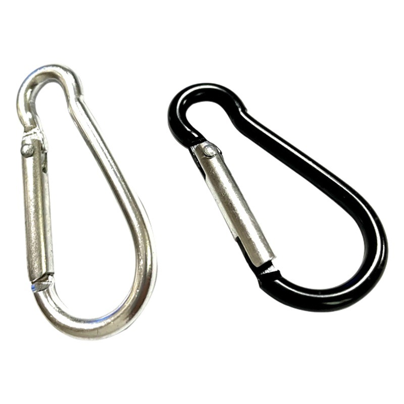 Aluminum Alloy 8-word Spring Buckle Multifunctional Safety Buckle Keychain Luggage Backpack Hanging Buckle Outdoor Mountaineering Buckle