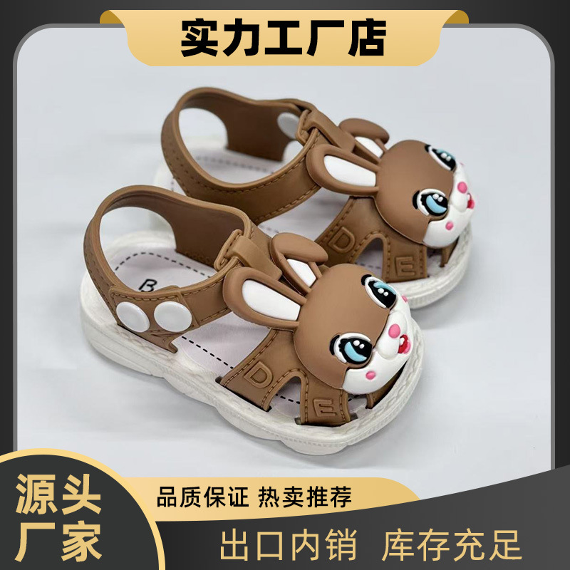 Zapatos para niñas de verano nuevo hebilla lindo dibujo animado zapatos para niños pequeños sandalias de princesa antideslizantes