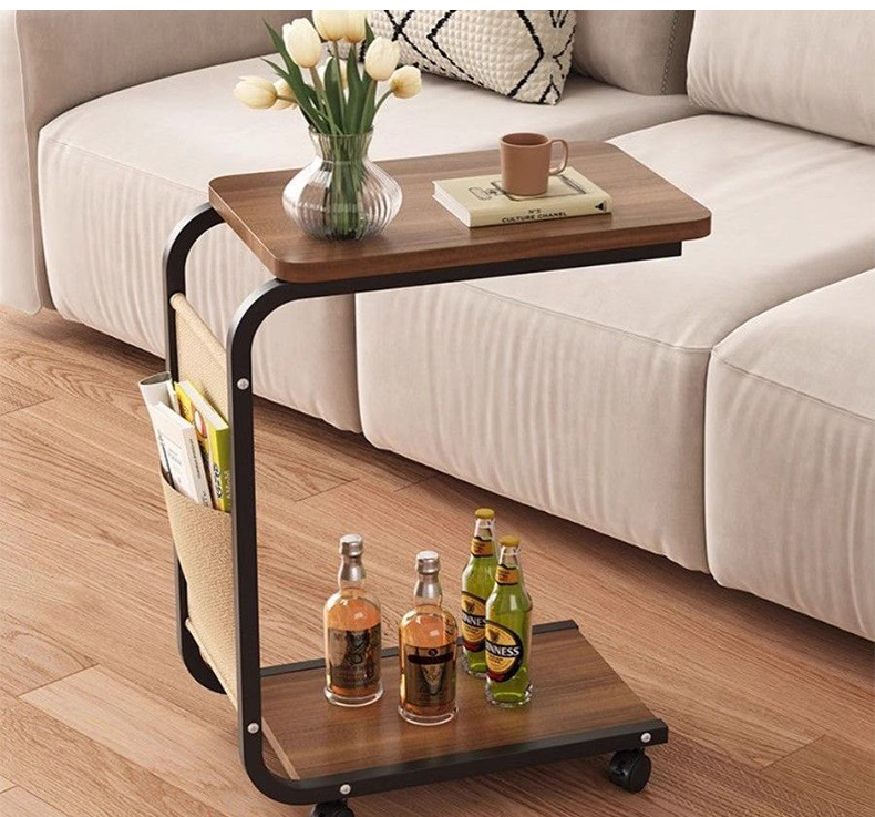 Étagère de rangement pour la maison, table de chevet moderne et simple pour appartement, rangement pour chambre et salon, sur pied_voghion.com