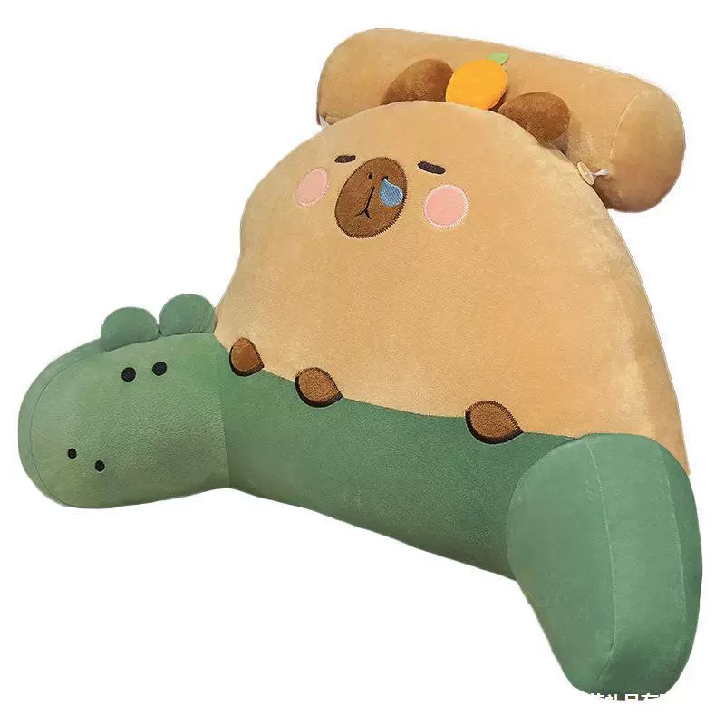 Капибала Cartoon подушка Fun Bedside Backrest Soft Bag Dormitory Bed Cushion Waist Pad Seat Wholesale Manufacturer