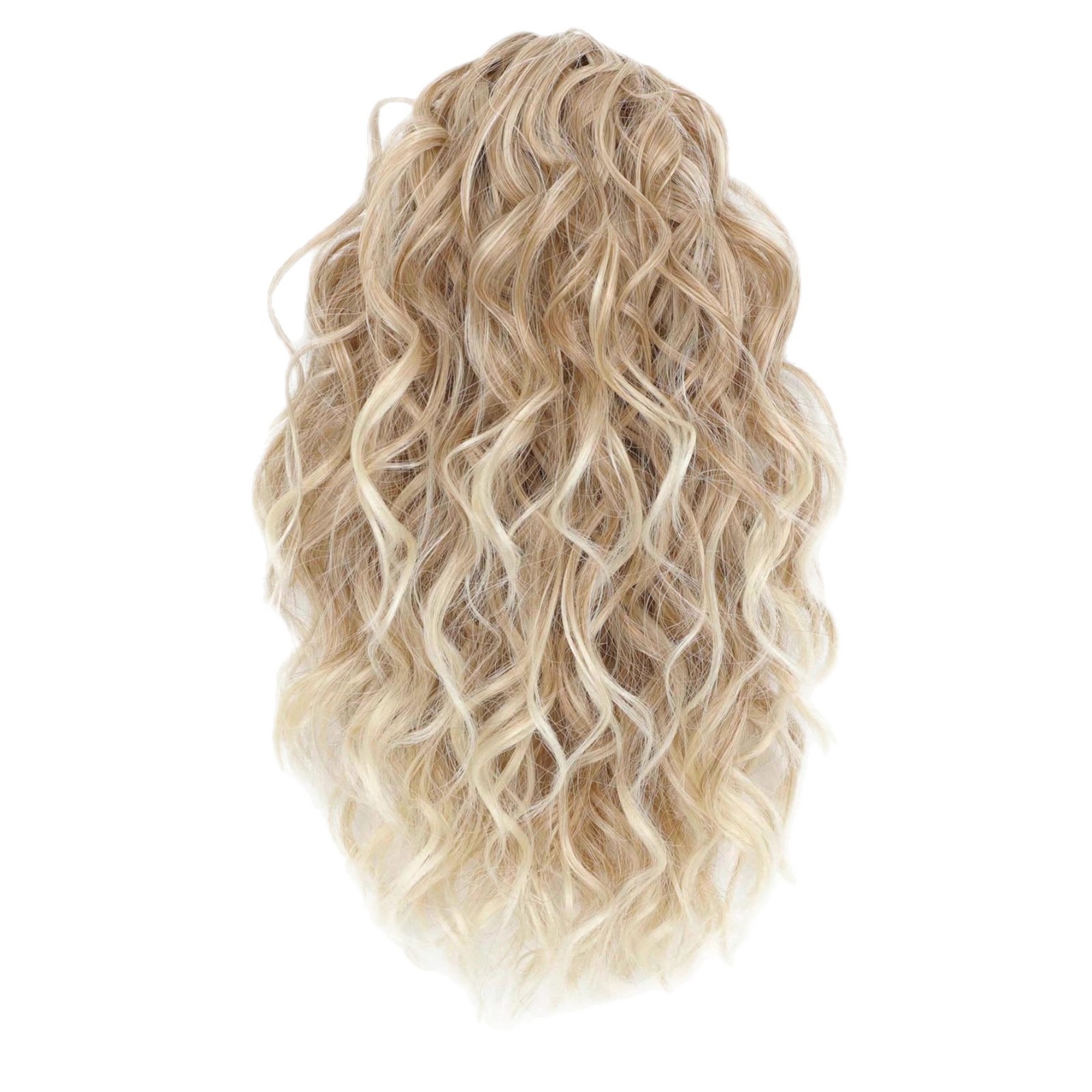 Short Curly Hair Claw Clip Ponytail Synthetic Drawstring Pony_voghion.com