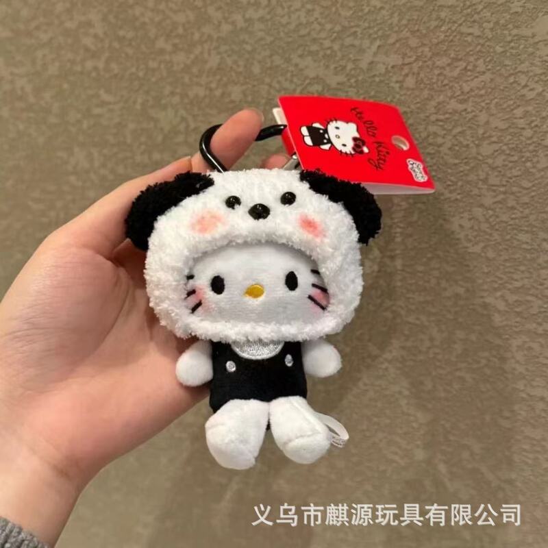 新品猫咪包挂件牛仔裤凯蒂猫玩偶挂饰包包饰品卡通公仔钥匙挂件|undefined