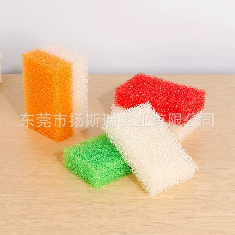 Производители на заказ Красочные объемные пористые губки из люфы кухонный чистящий Блок щетка для мытья посуды с толстыми отверстиями губка для наружных стен
