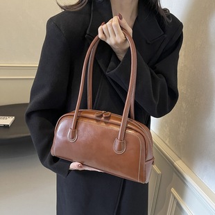 South Korea Niche Underarm Bag Women's 2024 New Fashionable Autumn and Winter Vintage Pillow Bag All-match Large Capacity General Bag