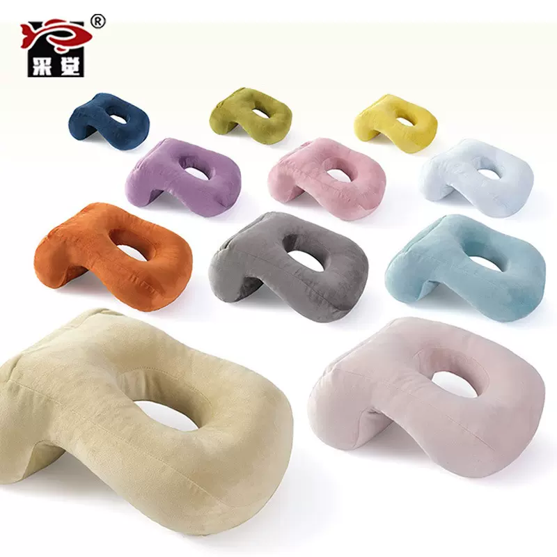 儿童午睡枕小学生透气镂空午休枕PP棉趴趴枕办公室休息枕现货批发