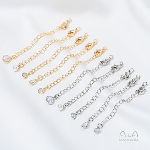 ����ɫ14K�����Ƕ����ˮ���ʯ�����β�diy�ֹ��Ʒ���L����