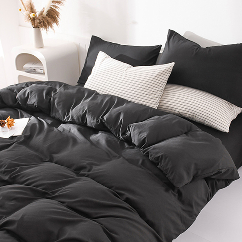 긴 밤 블랙-단색