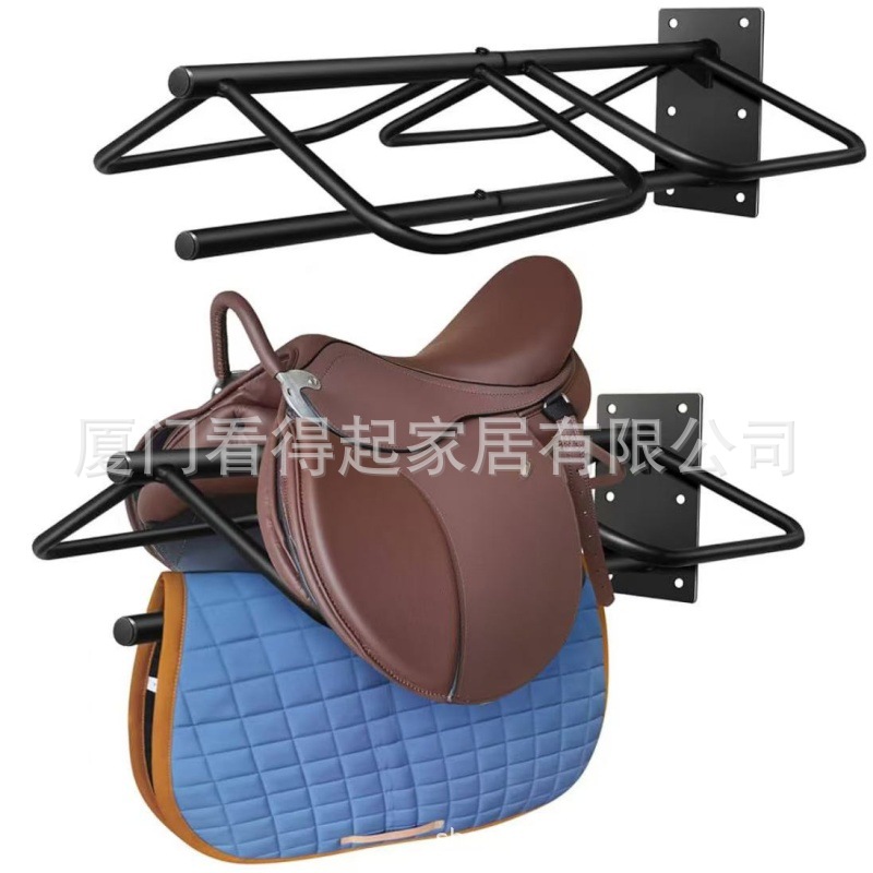 Amazon Saddle Rack Saddle Rack Saddle Wall Hanging Storage Saddle Rack Equestrian Supplies Thickened Full Set of Horse Equipment Storage Rack