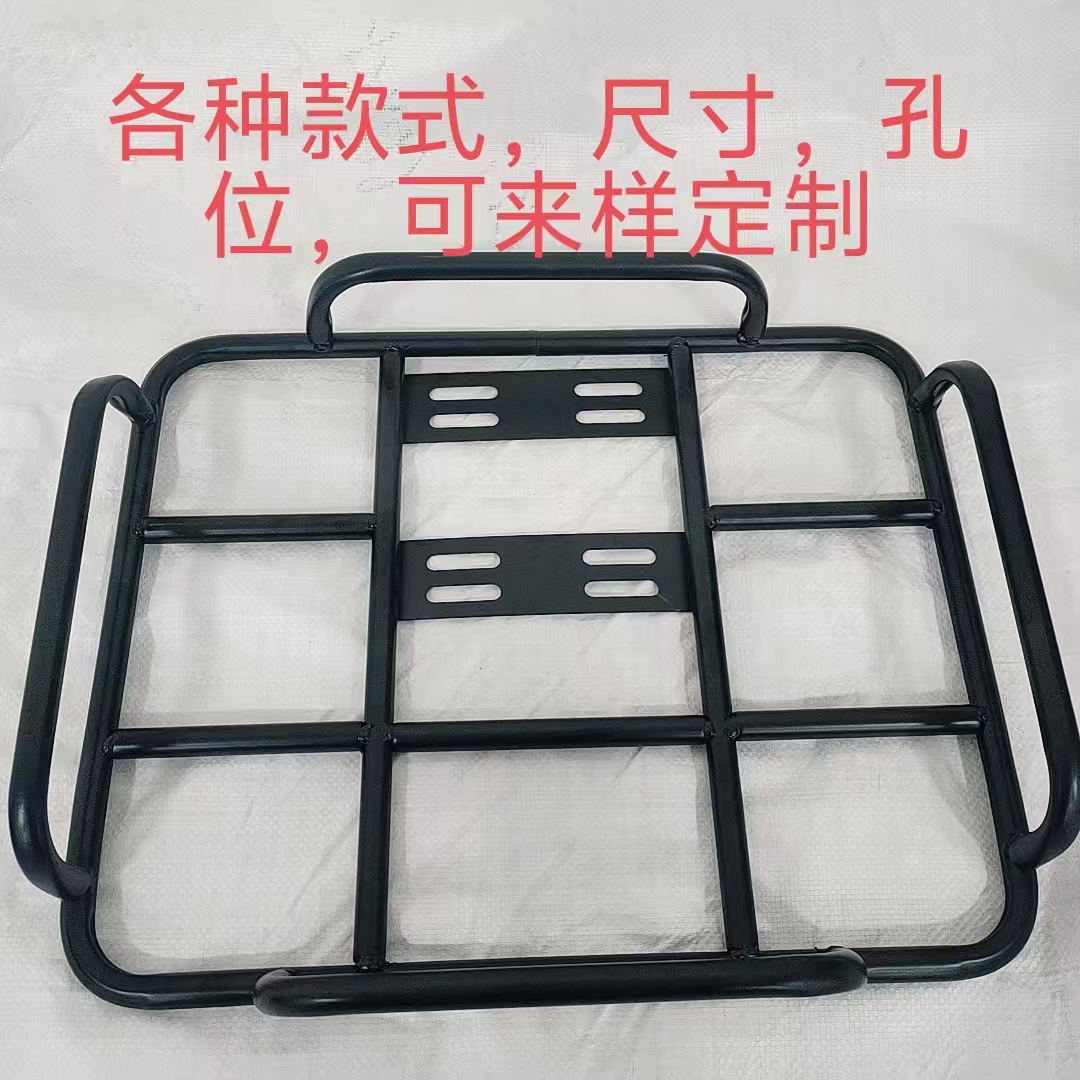 Electric Vehicle Rear-Mounted Delivery Rack, Thickened and Reinforced Cargo Carrier, Universal Delivery Box Bracket for Electric Bikes, Non-Damaging Installation