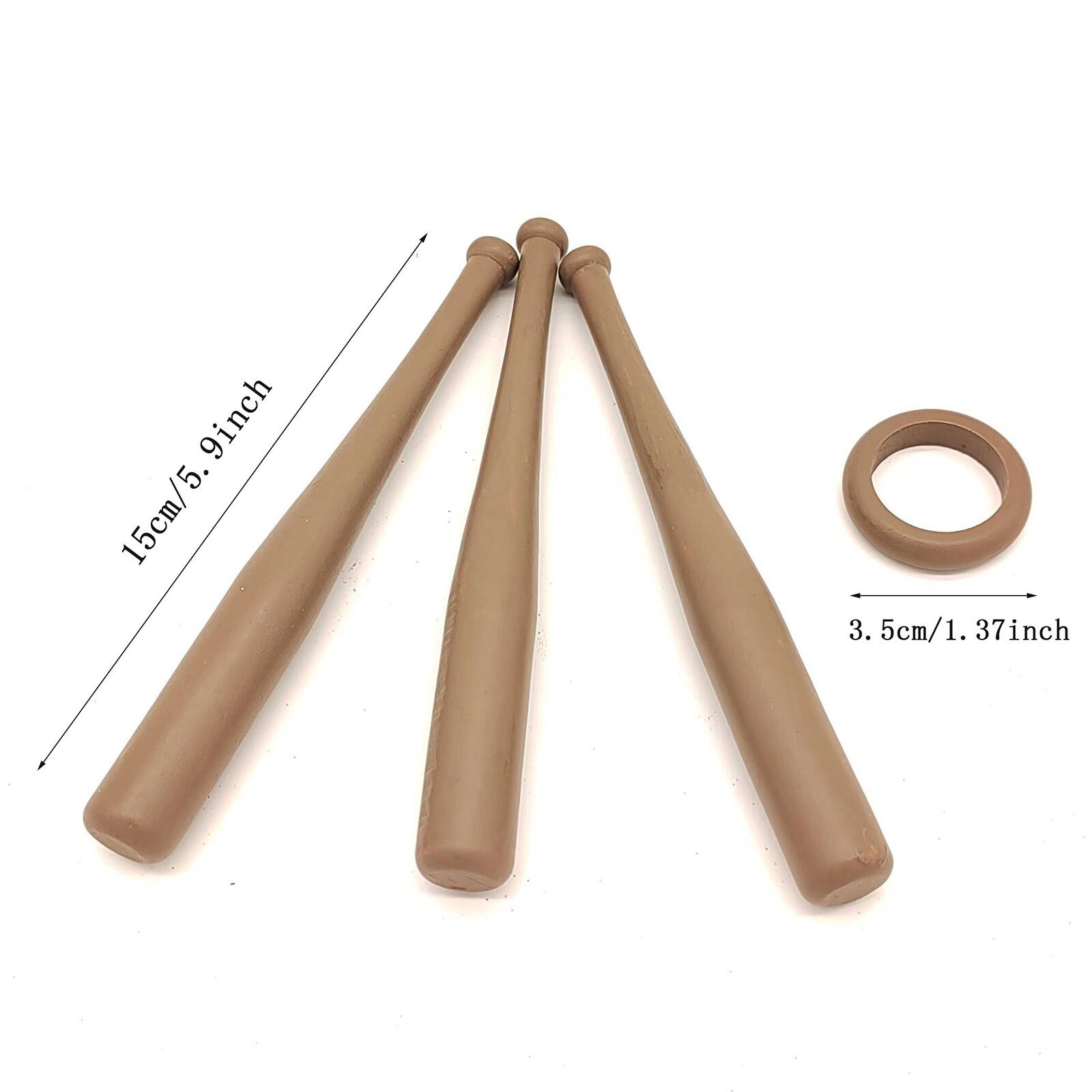 Expositor de béisbol de madera estilo europeo, exclusivo para comercio electrónico, en stock.