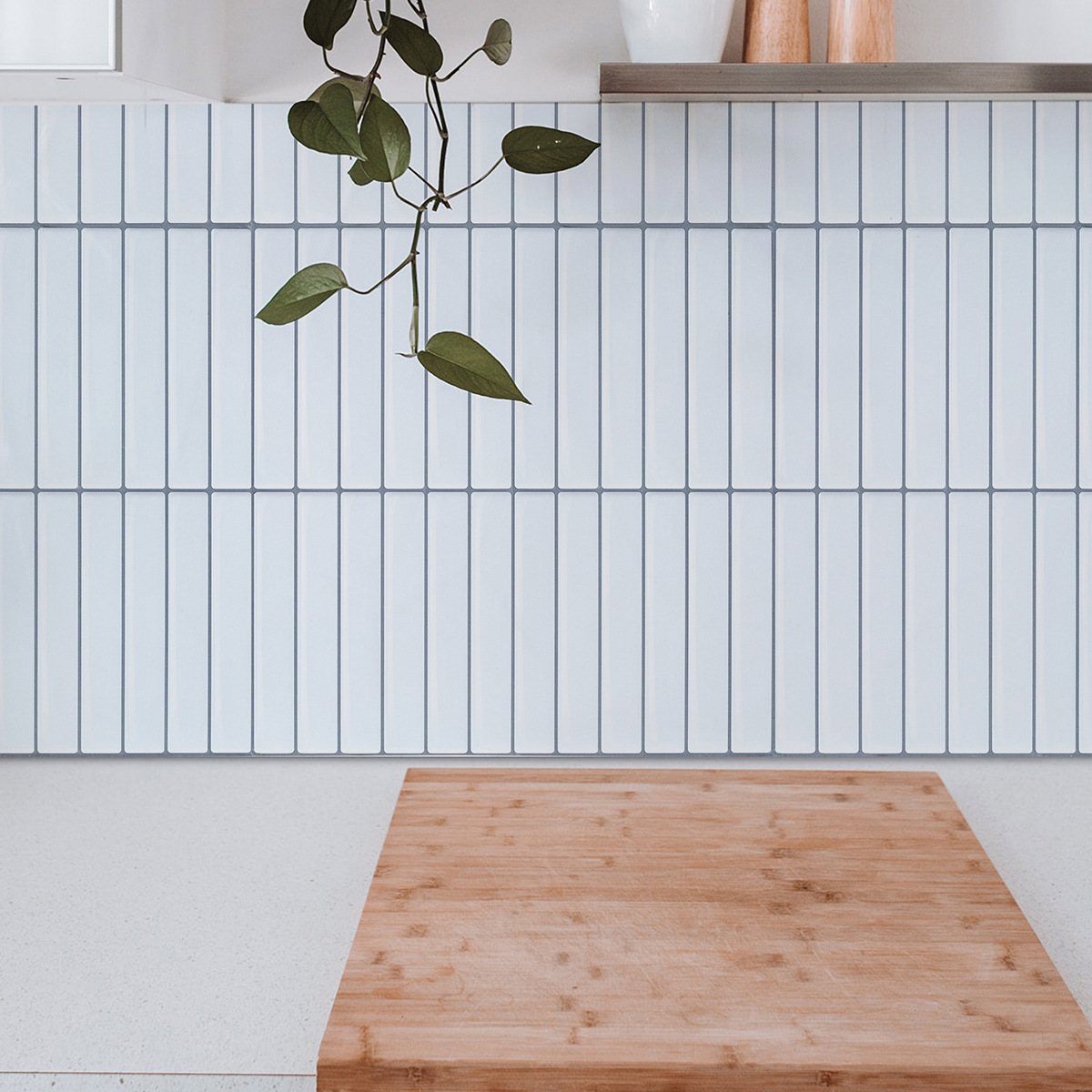 即剥即贴滴胶墙贴白色百搭3d立体墙贴厨房卫生间洗手台防水耐高温