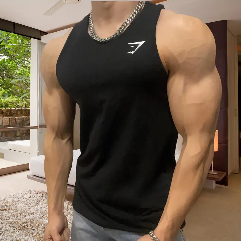 Sharkcritical Basic Must-Have Model for Watching Games, Fitness Training, Muscle Elastic Vest, High Energy Sense