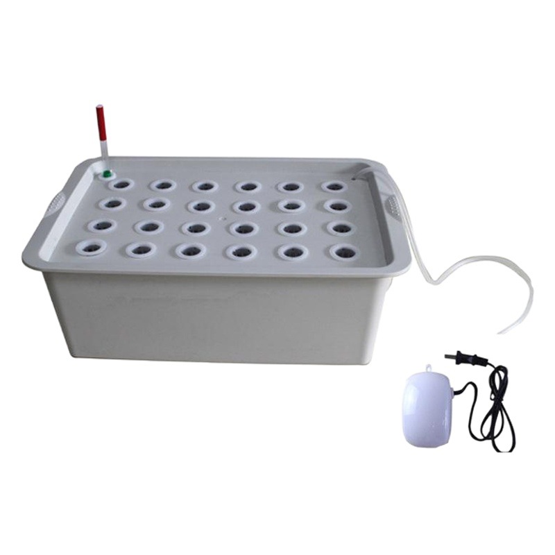Comprador afortunado equipo de cultivo sin suelo caja de vegetales máquina de plantación de vegetales caja hidropónica cultivo sin suelo caja de plantación hidropónica de 24 hoyos