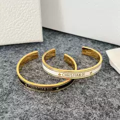 Di Family/D Family New Vintage Brass Open Cuff Bracelet Ring Earrings Studs Classic Retro High-End
