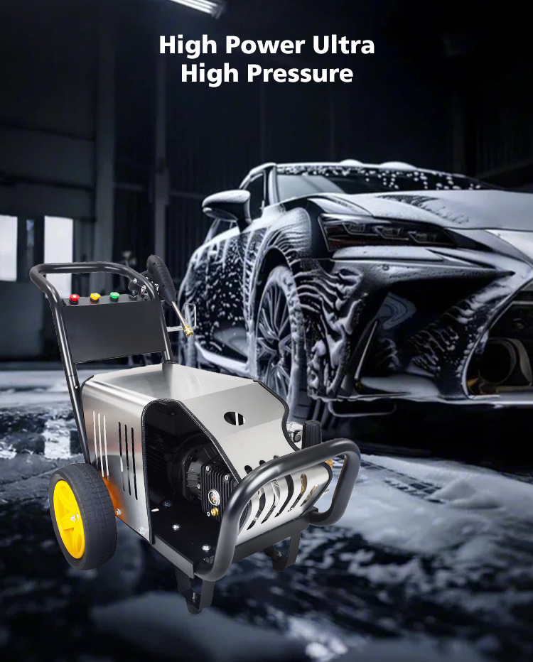 High-pressure mobile car washer for home use, 220V 2500W high-power portable water gun, vehicle cleaning and washing tool