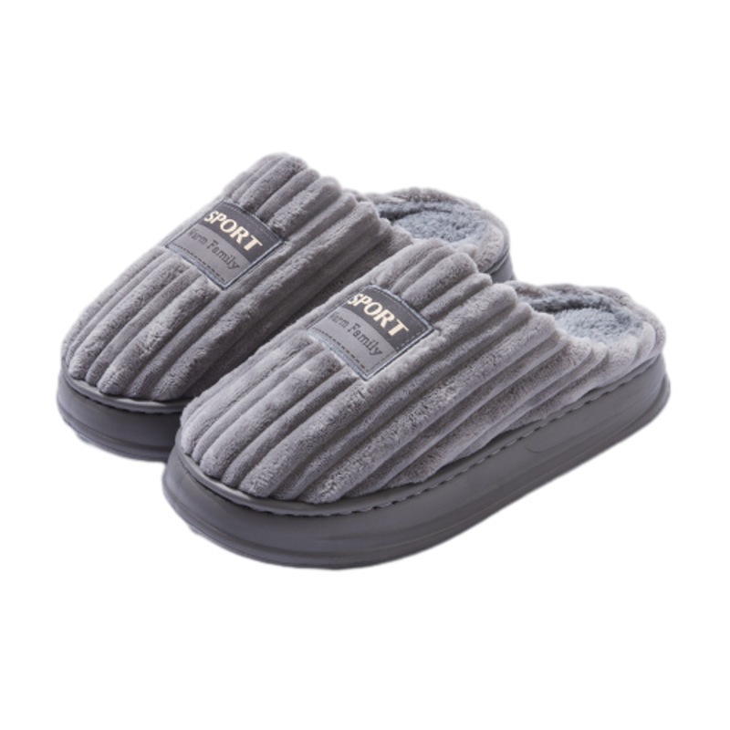 Zapatillas de algodón talla grande para hombre, antideslizantes, antiolor, ideales para invierno 2024