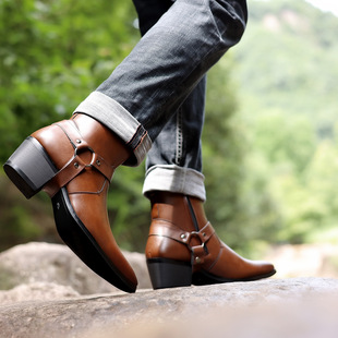 ��ʢЬ�I 9093 ľ���Р������ѥ Dress Boot Chukka Designer