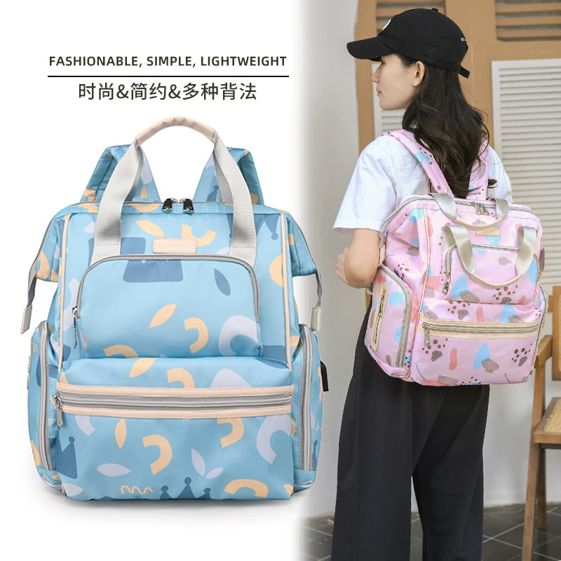 Материнская и материнская сумка на плечо тренд граффити путешествия легкая сумка с ребенком новая сумка USB-зарядка мумия сумка горячая