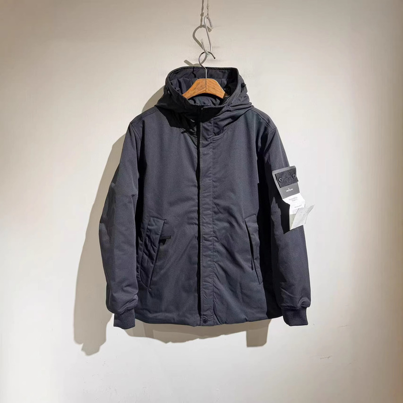 Cross-Border Shitoujia New Model Cotton-Padded Hooded Jacket Men's Windproof Warm Jacket Autumn and Winter