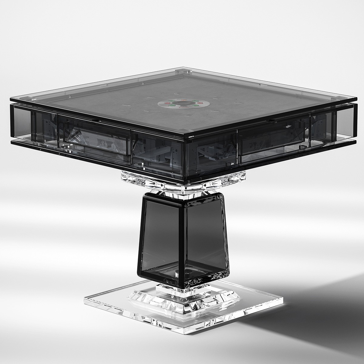 Mesa de mahjong completamente automática Club de entretenimiento Club Máquina de mahjong comercial Mesa de comedor Mesa de ajedrez cuadrada de doble uso Acrílico