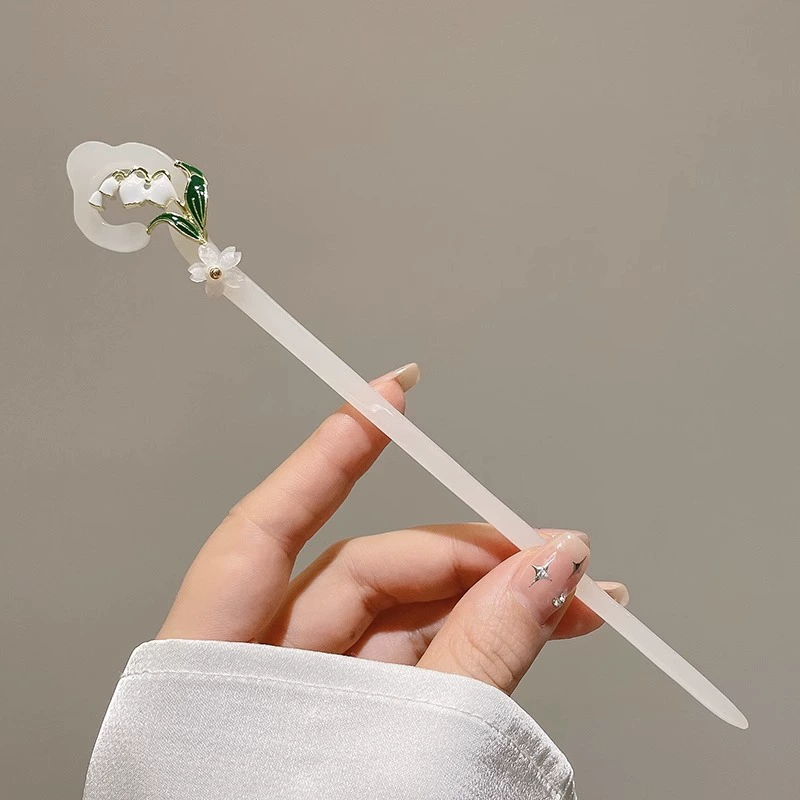 Волосник в стиле ханфу, орхидейный кисточек китайская заколка, аксессуар для волос премиум-качества в виде Jade