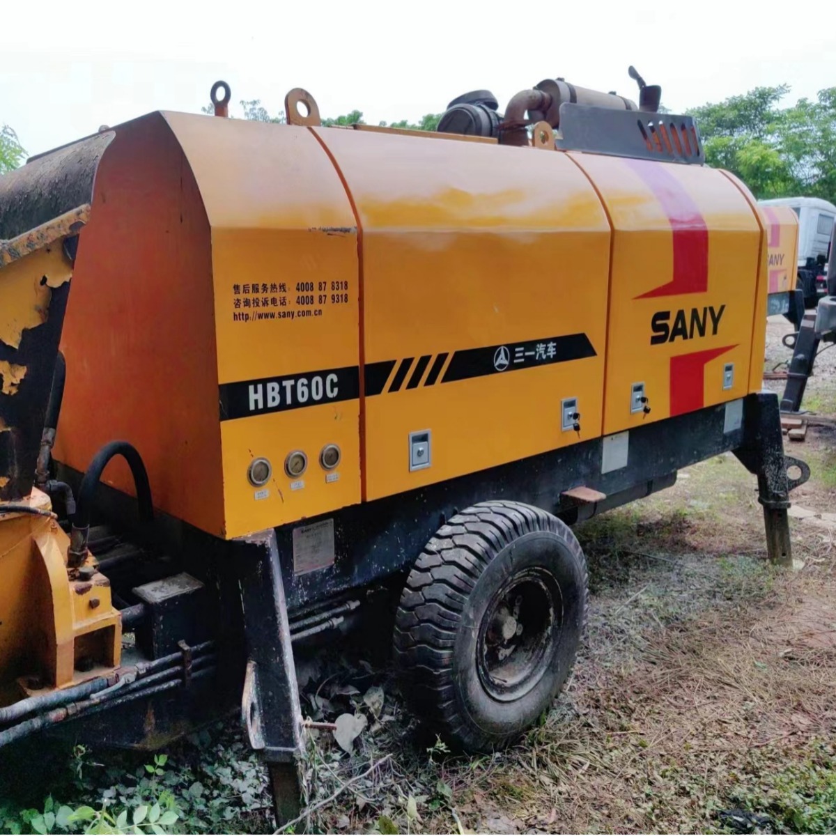 三一6013柴油拖泵 二手SANY拖式柴油泵 三一5013 6013 6016 8013