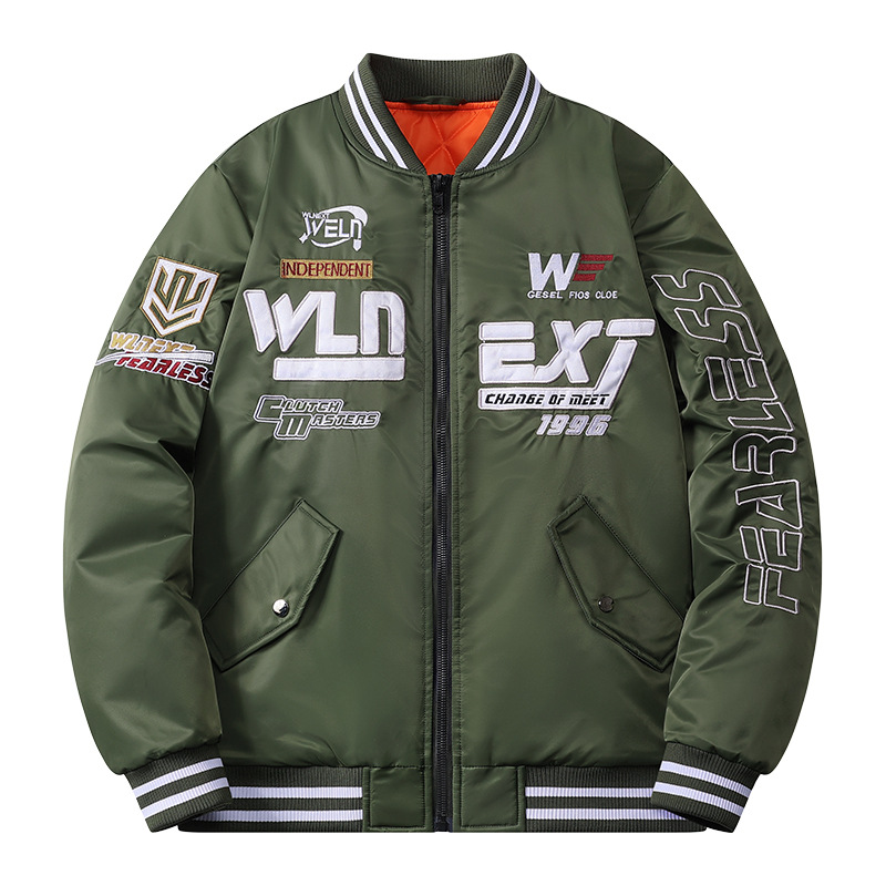 Men's Thick Cotton Pilot Jacket For Autumn And Winter Casual Style_voghion.com