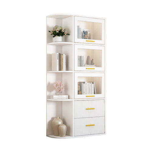 Bookshelf corner storage cabinet balcony window sill bow window cabinet storage cabinet bedroom bookshelf display cabinet miscellaneous corner cabinet