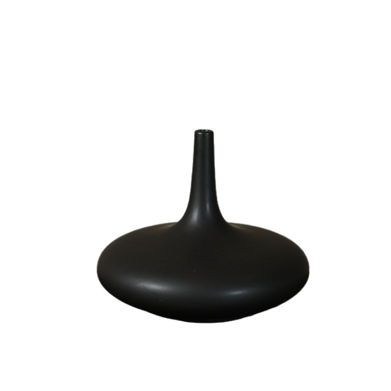 Cerámica creativa en blanco y negro vasijas ornamentos artesanías sala de estar vinos puerta de entrada decoración del hogar ornamentos abstractos al por mayor