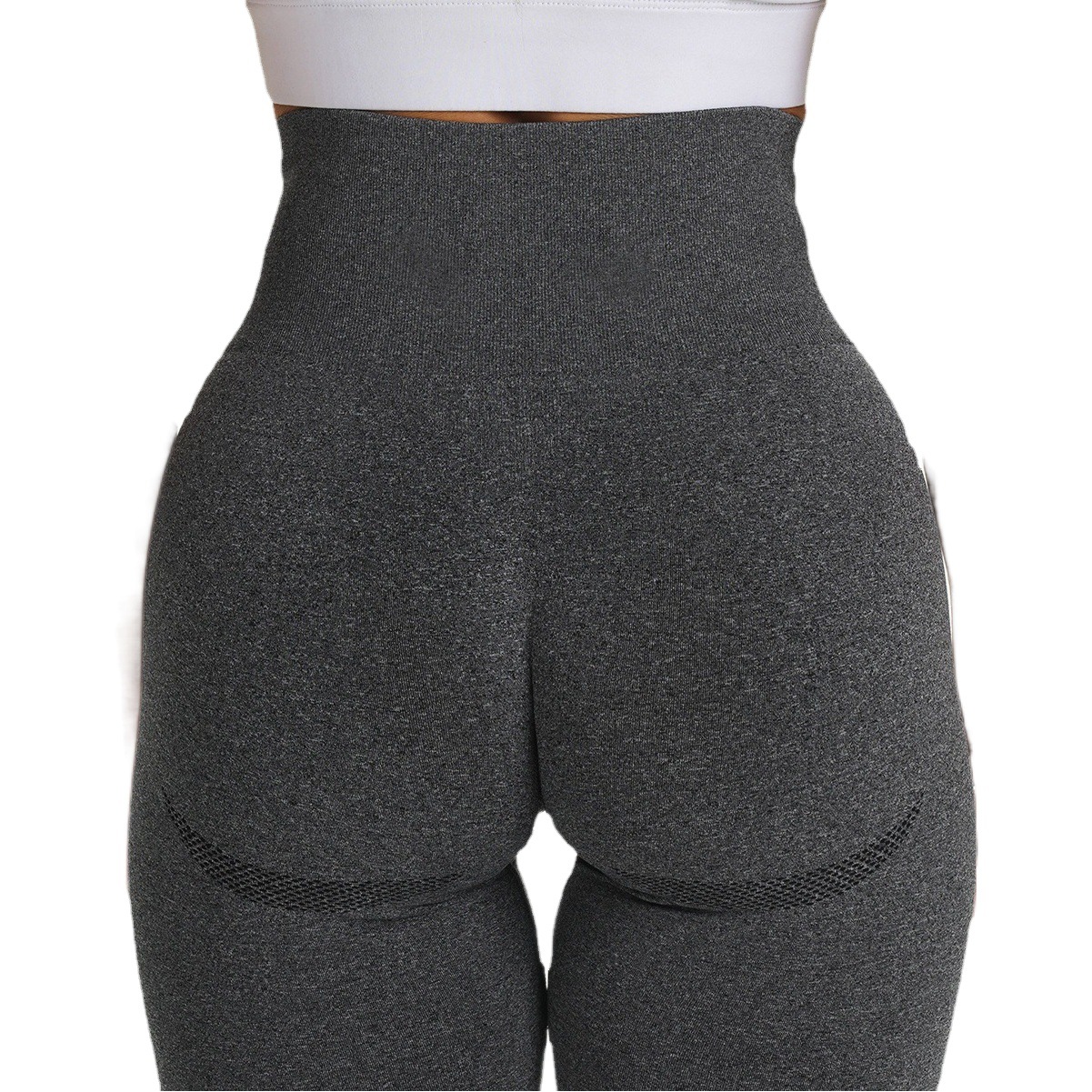 Liquidación: Pantalones de yoga sin costuras de estilo europeo y americano, con efecto levanta glúteos, que absorben la humedad, ideales para deporte y fitness, sexys y favorecedores.