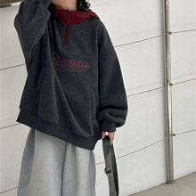 儿童卫衣2025男女童冬季新品880356刺绣字母款韩版中大童连帽卫衣