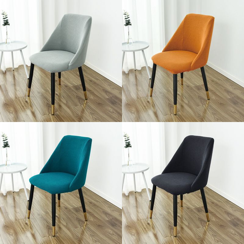 Cubierta de silla de comedor semicircular de grano de maíz simple moderno, respaldo de mesa de comedor para el hogar, funda de silla universal para cuatro estaciones, hogar