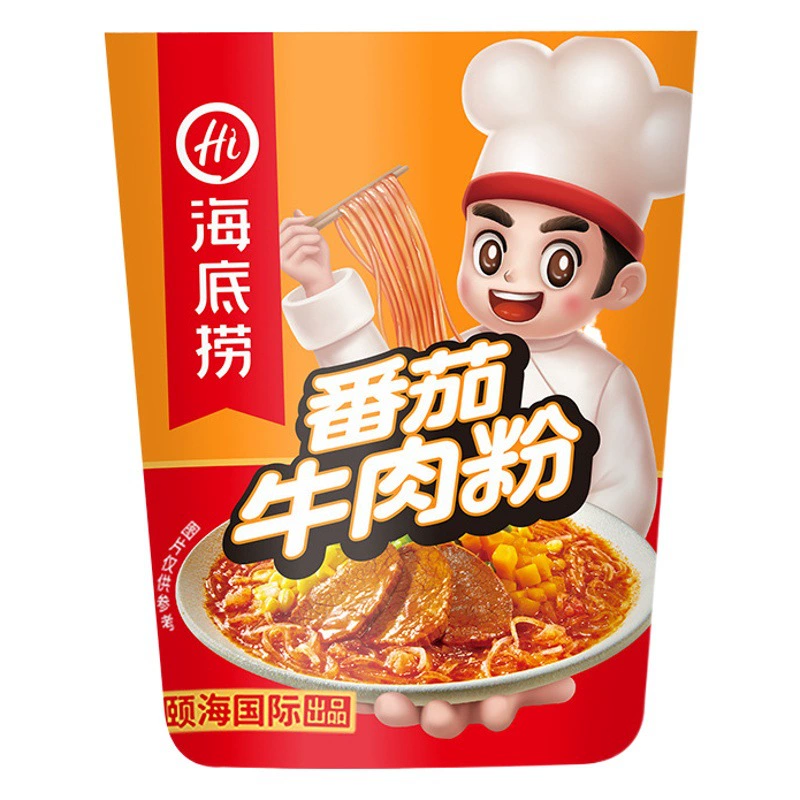 Haidilao Острая и кислая лапша с говяжьей желудочной кашей Томатная говяжья острая и кислая лапша Лапша с улитками Лапша быстрого приготовления Лапша быстрого приготовления Целая коробка