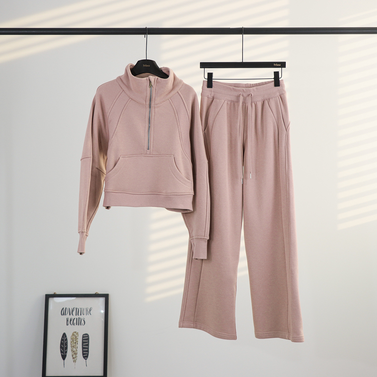 Lulu cuello suelto suéter de pantalones de vestir, cardigan de mujer, chaqueta de abrigo con camisa