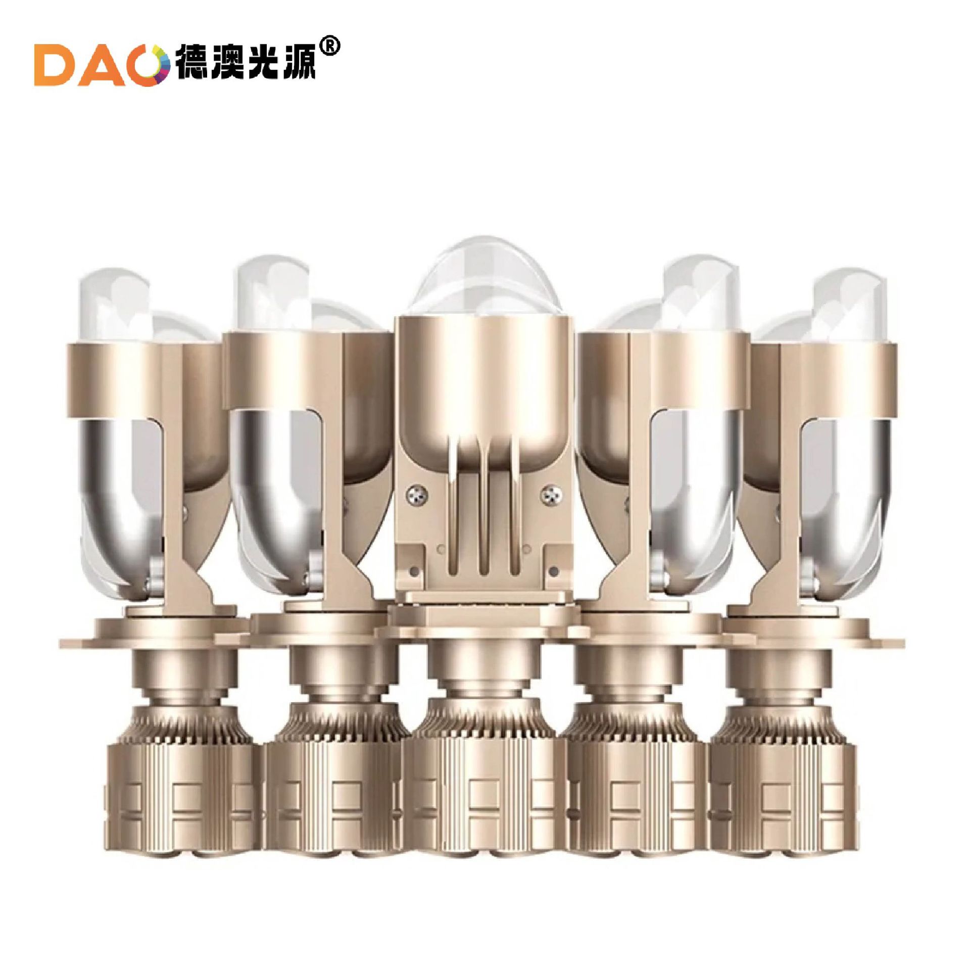 Suministro directo de fábrica de luces LED para automóviles A82, luces para automóviles con lentes bifocales, faros para automóviles, H4 viene con faros de matriz láser