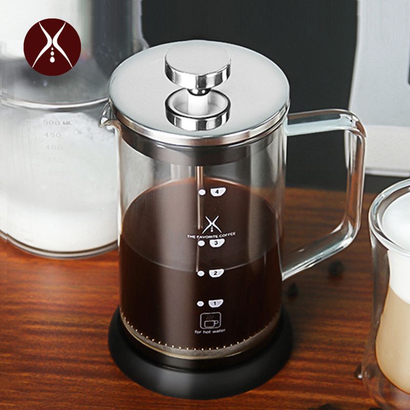 法压壶咖啡壶手冲滤压壶玻璃冲茶器打奶泡按压茶壶咖啡过滤杯器|undefined