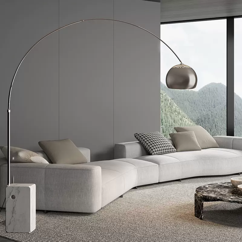 钓鱼灯落地灯客厅沙发边Flos设计师5新大理石高级感钓鱼台灯