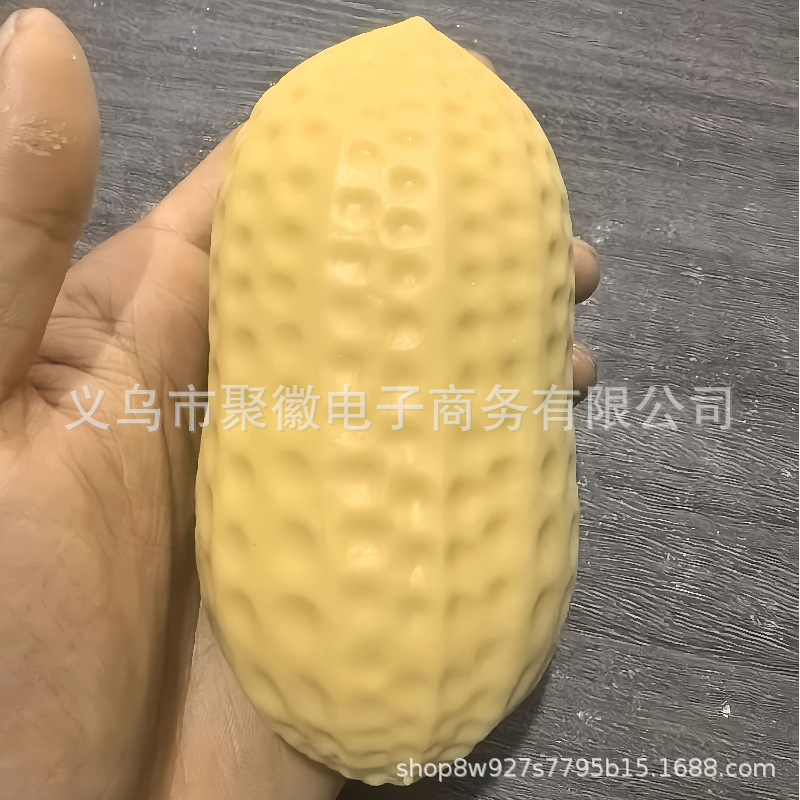 Mango de menta negra hecha a mano bola descomprimir el frito de goma de frito quebrantado será un sonido plástico creativo rebote con caja transparente