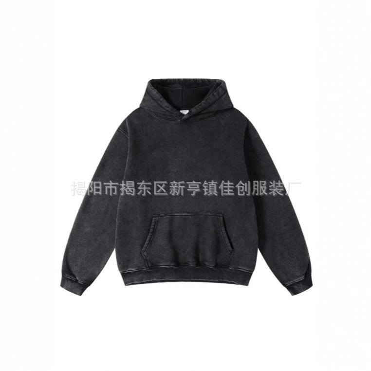 Новый летний модный однотонный свитшот Overseas American, рубашка с капюшоном и длинными рукавами, свободный топ в японском стиле High Street