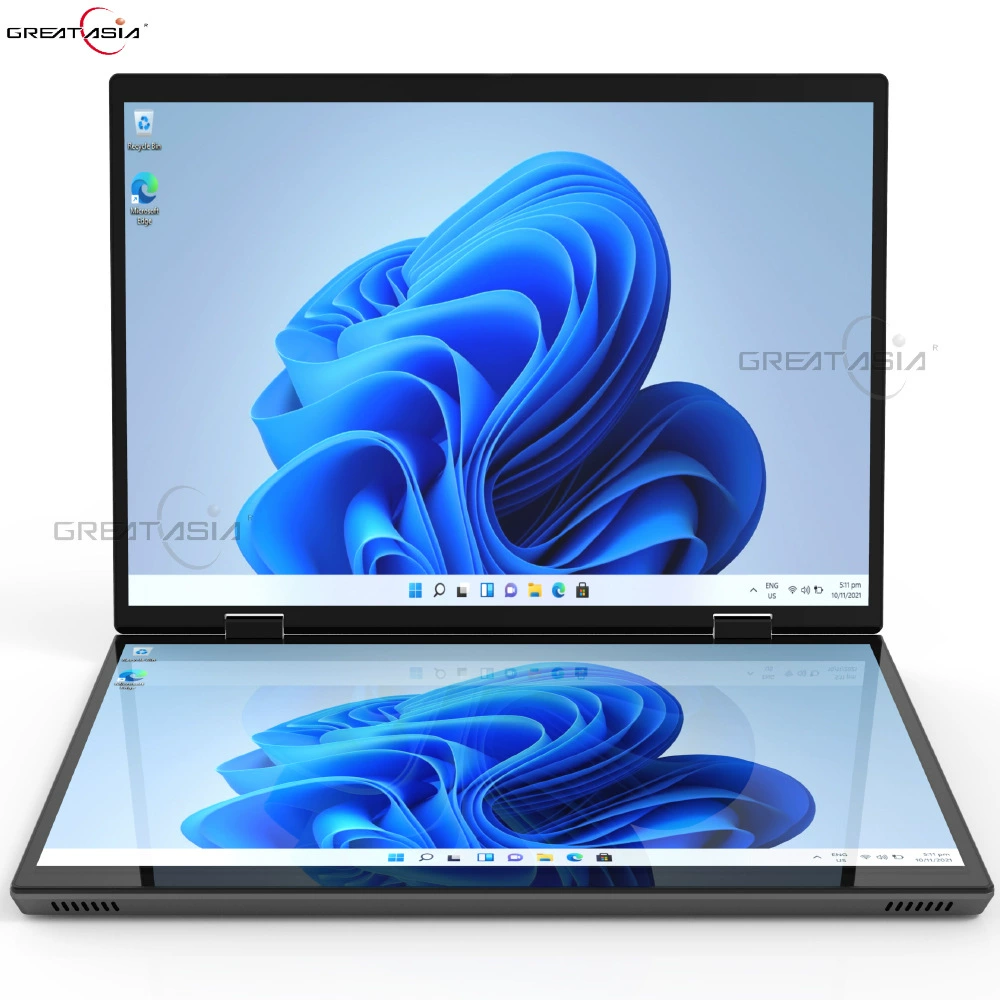 Двухэкранный ноутбук E140D, Intel N95, 14"+14" 2.2K сенсорный, 360° шарнир, 8–32 ГБ