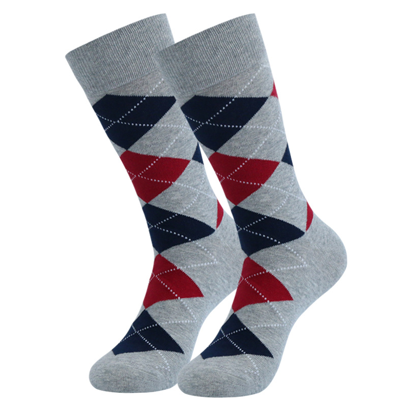 Chaussettes longues à rayures, couleur unie, style business, tendance, automne-hiver, épaisses, pour hommes, grande taille, 2025d_voghion.com
