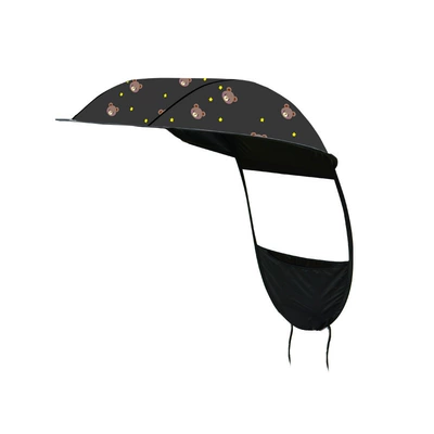 rainproof electric vehicle canopy, sun | Elektromobil üçün ön şüşə çətiri (günlük) - single-ceiling-cover-cartoon-bear-with-velcro-backing-default-item