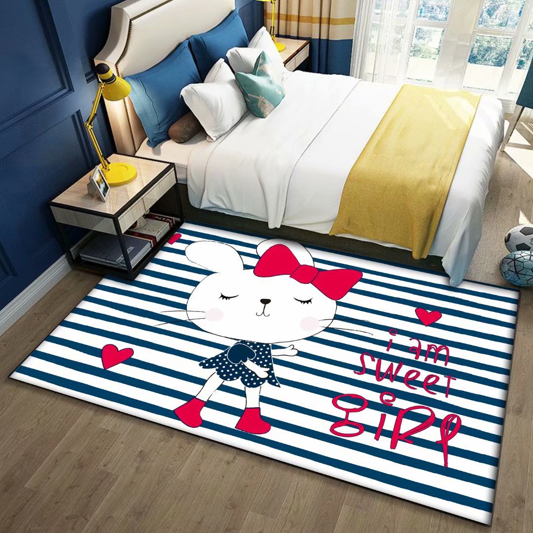 Alfombra para niños juego de rompecabezas tablero de ajedrez rejilla rayuela alfombra de piso dormitorio de dibujos animados tatami ventana Bahía creativa manta de noche