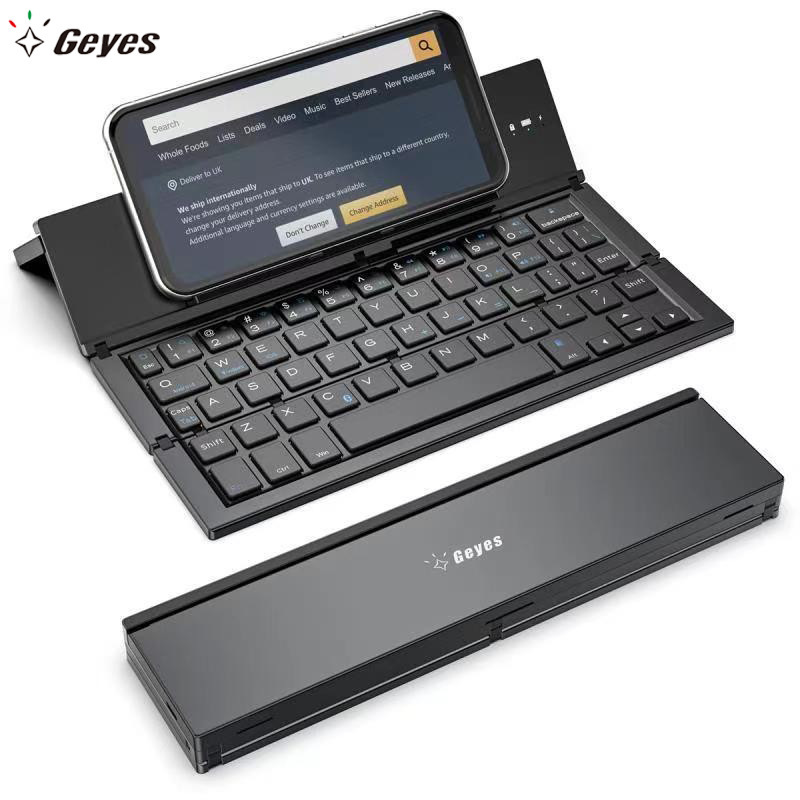 Geyes Bluetooth ワイヤレス折りたたみキーボード 3 システム 3 Bluetooth 携帯電話タブレットクロスボーダー専用アルミニウム合金|undefined