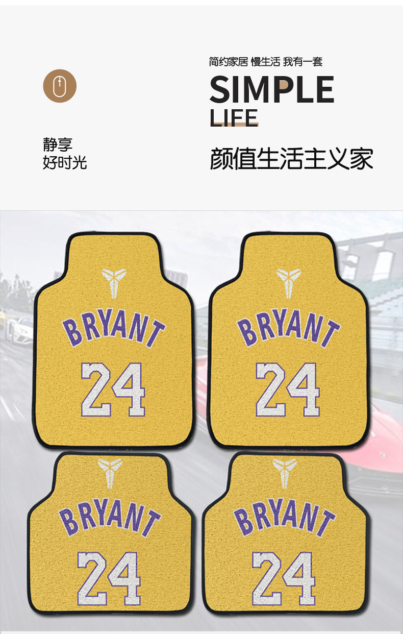 Car Wire Ring Floor Mats, Universal Cuttable Cartoon Cute Car Anti-Dirty Protective Mats, Car Universal Anti-Slip Gaskets
