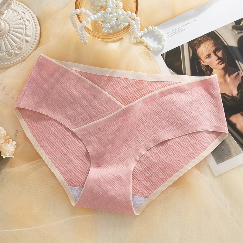 Las mujeres embarazadas ropa interior de verano delgada entrepierna de algodón puro de las mujeres embarazadas sin costuras vientre ropa interior para el embarazo temprano, medio y tardío