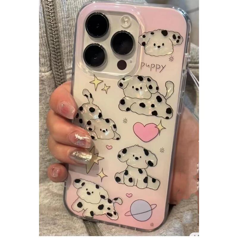Spotted Dog shell paper iPhone15/14promax Apple phone case 13/12/11pro soft case xr8p
