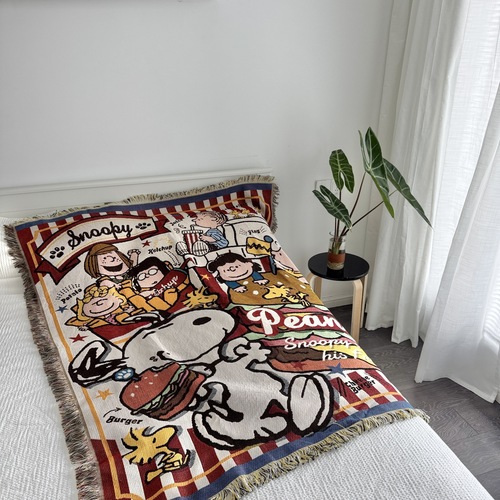 Old American order Peanuts Snoopy cartoon abstract throw blanket living room sofa blanket bedroom hanging rug wall rug