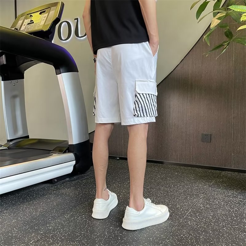 Premium overalls men's fashion brand ruffian sports pants 2023 summer thin version - printable Tiktok face sheet_voghion.com
