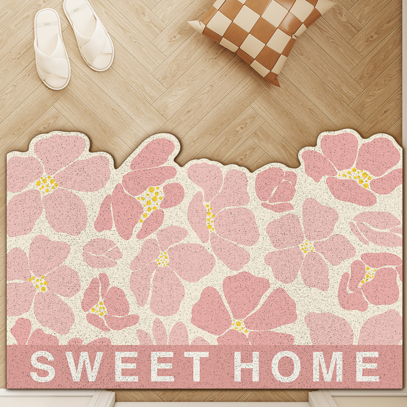 Durable Pvc Door Mat For Entryway - Scratch Resistant Dust Scraper_voghion.com